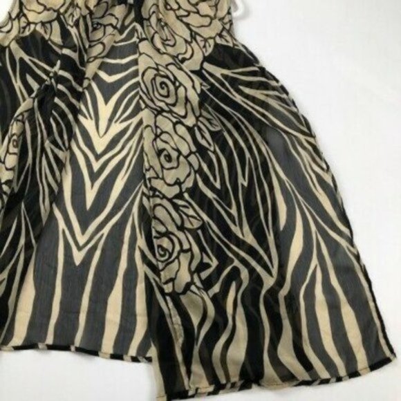 NWOT Sheer Open Front Waterfall Vest - Picture 3 of 9